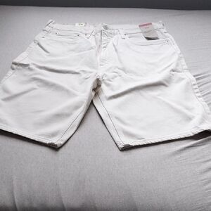 Levi's Men's White Jean Shorts